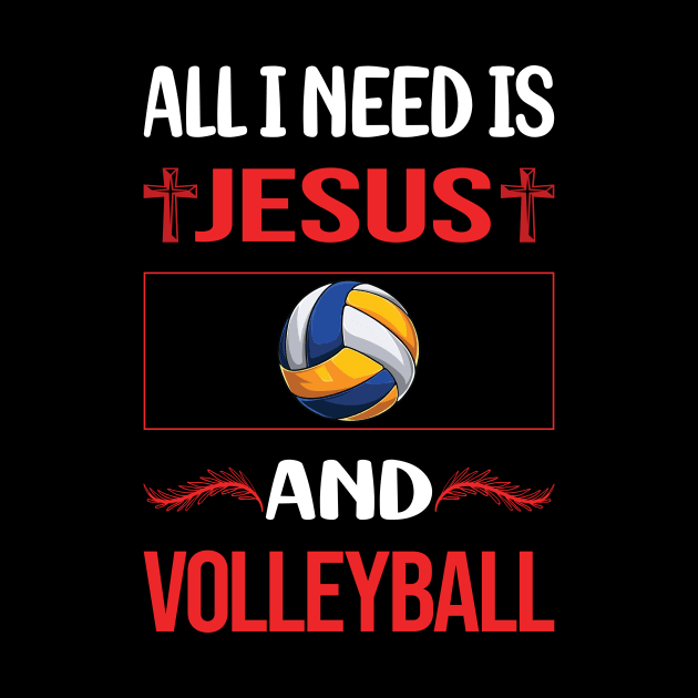 Funny Jesus Volleyball by Happy Life