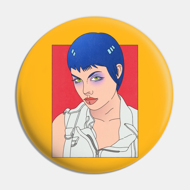 Hackers, Anjelina Jolie Pin by BryanWestArt