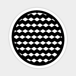 Black and White Geometric Magnet