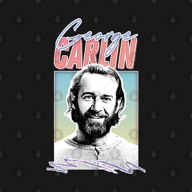 George Carlin / Retro Aesthetic Fan Art Design by DankFutura