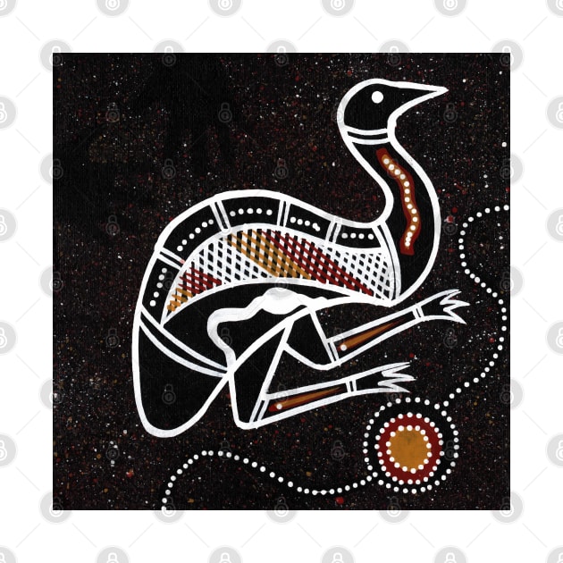 Aboriginal Art - Emu 3 by hogartharts