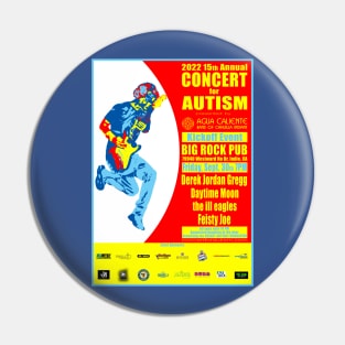 2022 15th Annual Concert for Autism Big Rock Pub Kick-Off Event T-shirt Pin