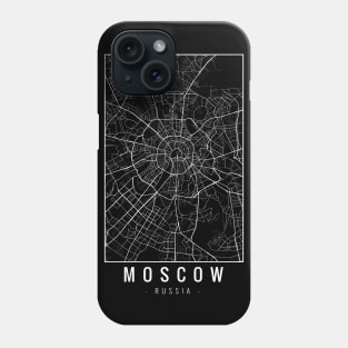 Moscow Russia Minimalist Map Phone Case