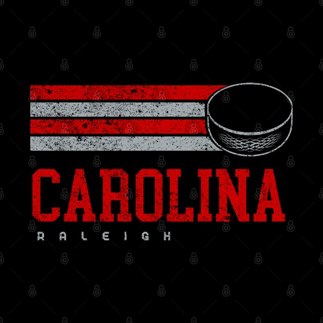 Carolina Hockey Retro Vintage Stripes by Ruffeli