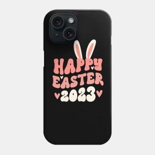 Happy Easter 2023 Bunny Ears Peach Phone Case