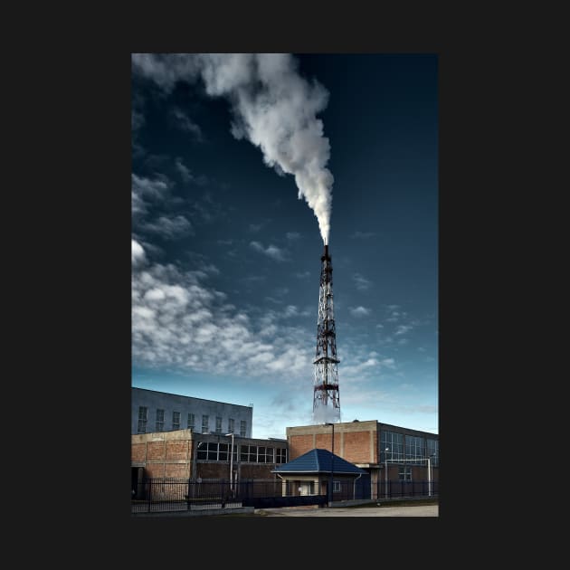 Small factory causing pollution by naturalis