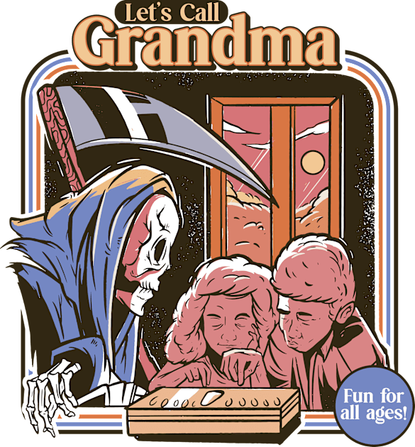 Let's Call Grandma // Funny Retro Children's Game Parody Kids T-Shirt by SLAG_Creative