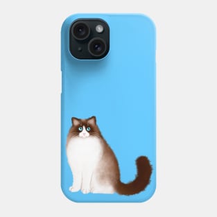 Ragdoll Cat Sitting Phone Case