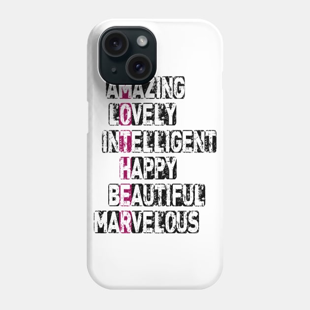 Amazing Mother Phone Case by Vitalitee