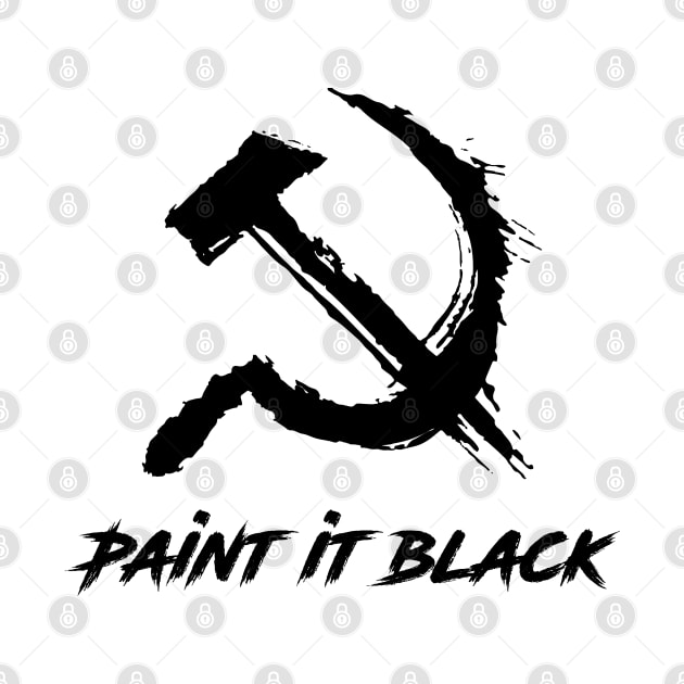 Paint it Black Hammer and Sickle by RevolutionToday