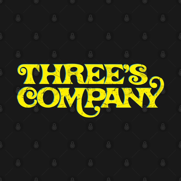 Three's Company // Retro Typography Design by Trendsdk