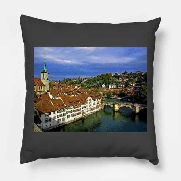 Bern, Switzerland Pillow by vadim19