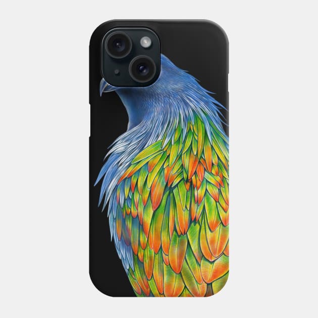 Nicobar Pigeon Phone Case by Tim Jeffs Art