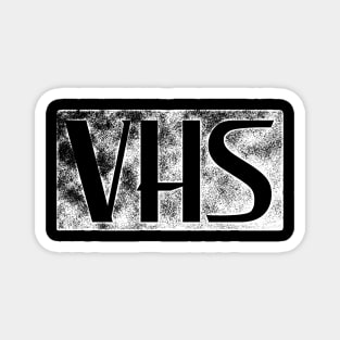 VHS Logo vintage retro tape lover design Magnet