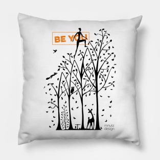 How to live - be you! Trees Pillow