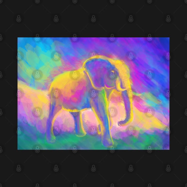 Elephant Painting by JulietLake