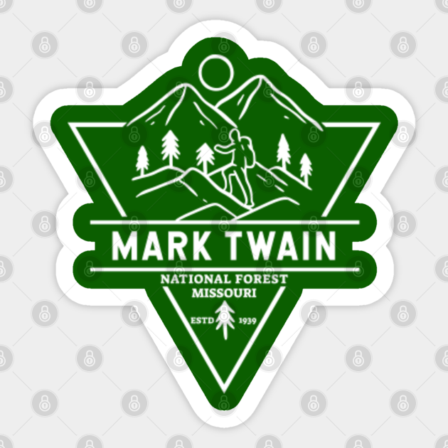 Mark Twain National Forest Missouri Badge - Mark Twain National Forest - Sticker