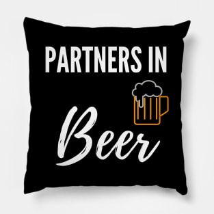Partners in Beer Pillow