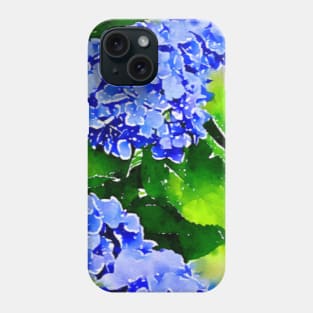 “Cape Cod Blue” Summer hydrangea Phone Case