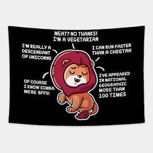 Lyin' Lion - Color variation Tapestry