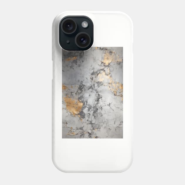 Abstract Golden Marble Texture -2 Phone Case by UmagineArts