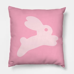 Cute Pink Jumping Bunny Pillow