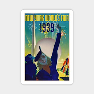 New York World's Fair 1939 Vintage Poster Magnet