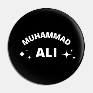 Muhammad Ali typography 2 Pin