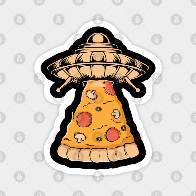 Alien Pizza Love Magnet by FamiLane