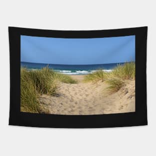 Sandy path to the ocean Tapestry