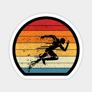 Running Vintage Sport Retro 70's and 80's Magnet