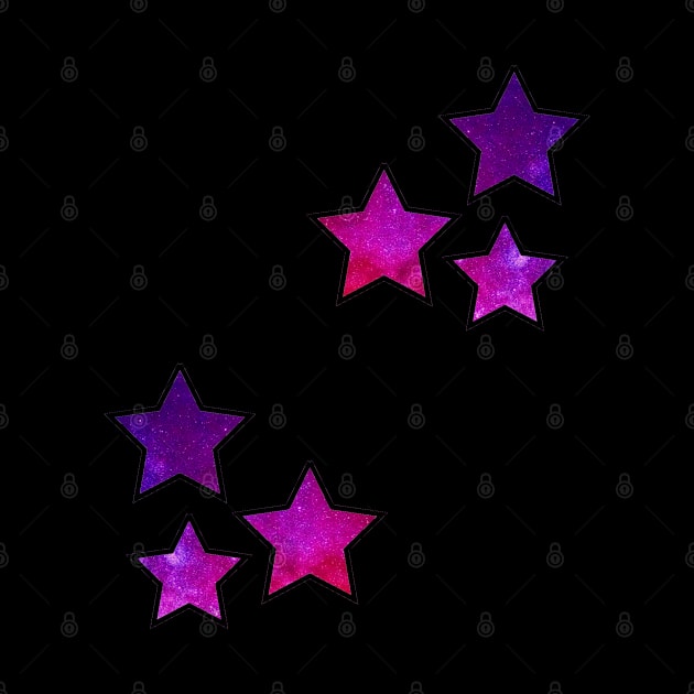 Galaxy stars sticker pattern by HR-the-Chemist