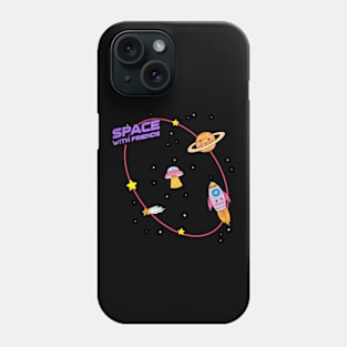 Space With Friends | Cute Kids Phone Case