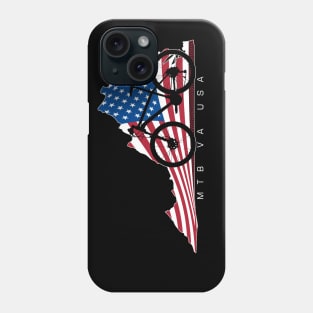 MTB Virginia American Flag Red White and Blue Phone Case