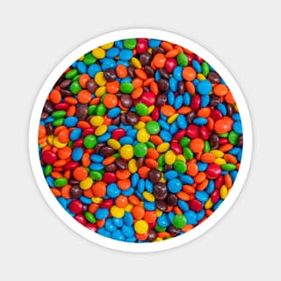 Colorful Candy-Coated Chocolate Magnet