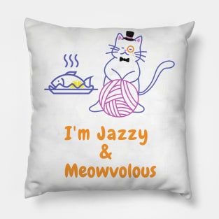 Jazzy Cat! Pillow