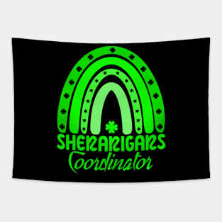 Shenanigans Coordinator Teacher St Patrick's Day Women Men Shamrock Tapestry