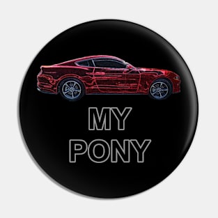 My Pony Red HT Neon Pin