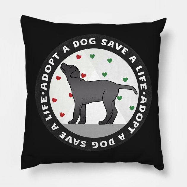 Adopt a dog save a life Pillow by Cute-Treasure