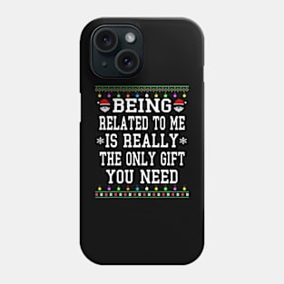 ugly sweater christmas 2024 Phone Case