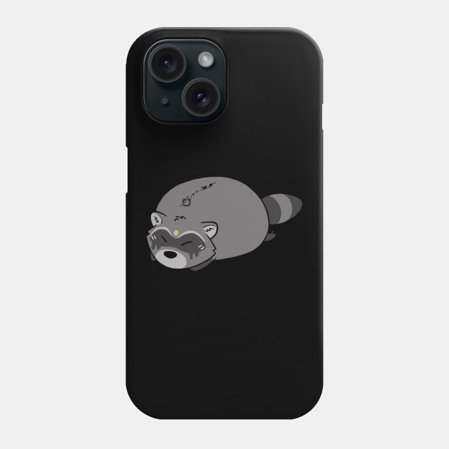 Lazy Raccoon Phone Case by meryrianaa