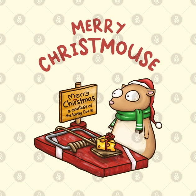 Merry Christmouse Funny Mouse Trap by Takeda_Art