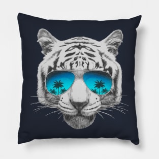 Tiger with sunglasses Pillow