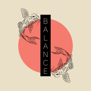 Balance (stoicism in Koi Pond) T-Shirt