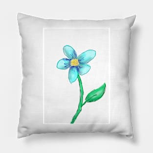 Blue flower Pillow