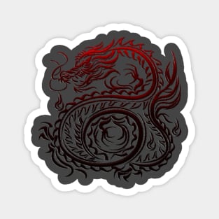 Cool Dragon Tribal Magnet