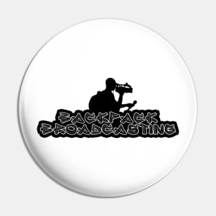 Backpack Broadcasting Logo Pin