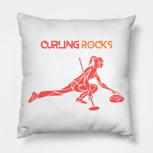 Curling rocks Pillow