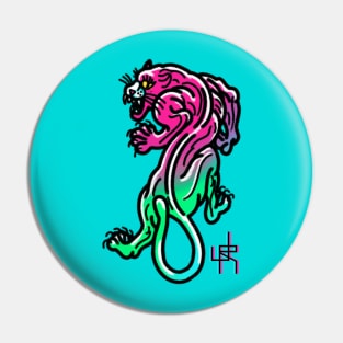 Junglepop Trad Panther Tattoo Pin