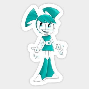 teenage robot Sticker for Sale by GreasyGerbil